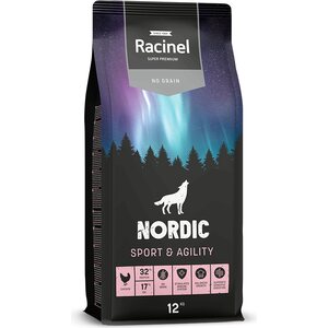 Racinel Nordic Sport & Agility koiran kuivaruoka 12 kg