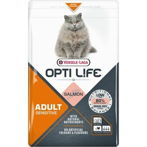 Opti Life Cat Adult Sensitive Salmon kissan kuivaruoka 1 kg