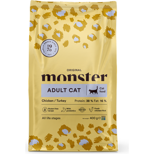 Monster Cat Original Adult Chicken & Turkey kissan kuivaruoka 400 g