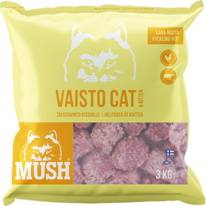 MUSH Vaisto Cat Keltainen Kana-Nauta 3 kg