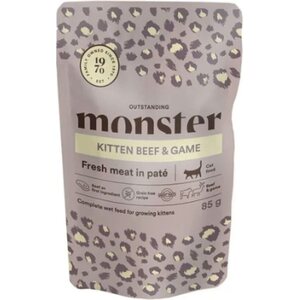Monster Kitten Beef & Game kissan märkäruoka 85 g